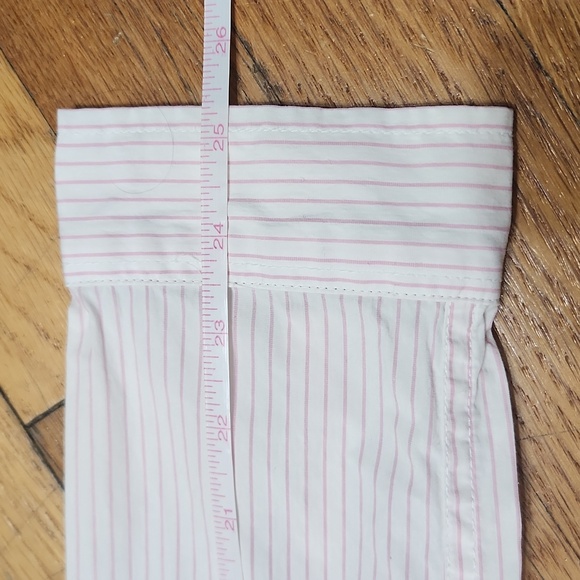 Abercrombie and Fitch Light Pink Pinstripe Long sleeve Blouse - Picture 8 of 12